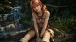A screenshot from Final Fantasy XIII but with impossibly photorealistic graphics, very realistic, insanely high quality photorealism (the graphics are exaggeratedly ultrarealistic, a lot more realistic than the real life itself!). It features Vanille with subtle zettai ryoiki
